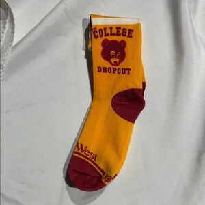 KanYe West College Dropout Bear socks size L 10-13